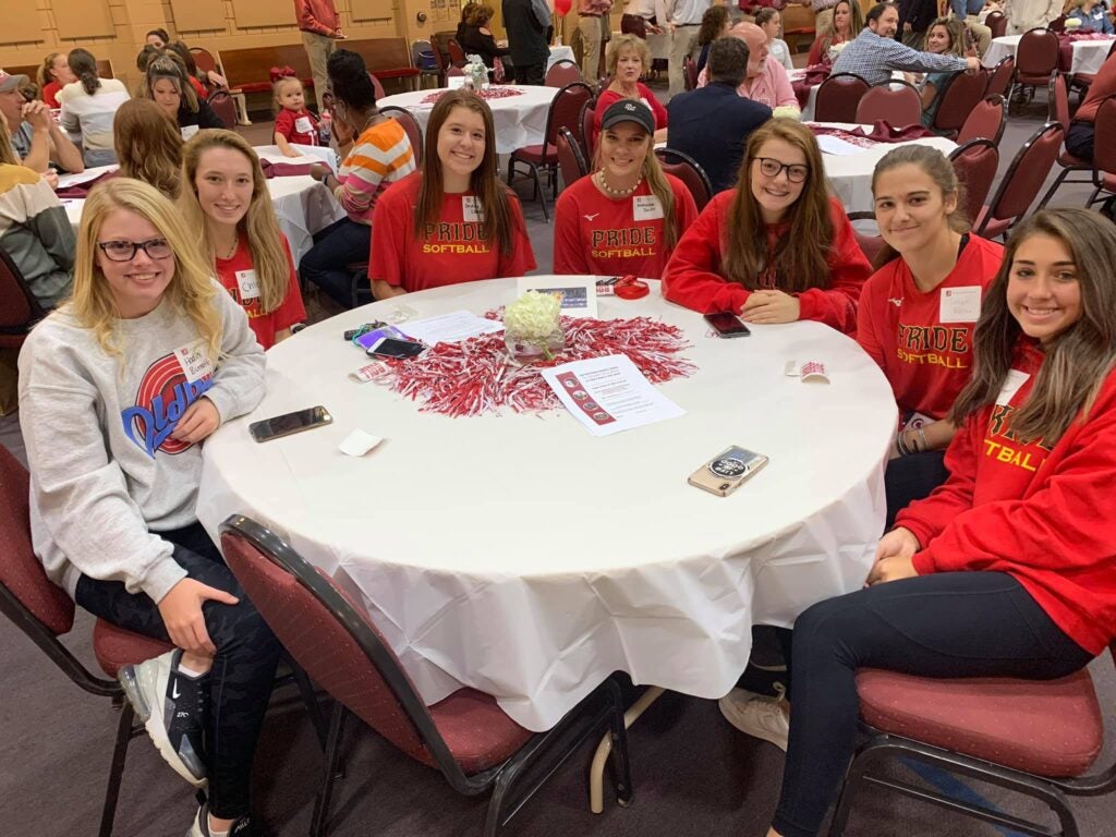 Group of ladies sitting at table
