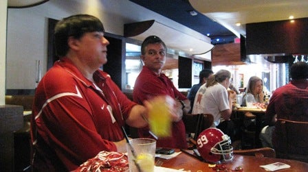 People sitting at table.