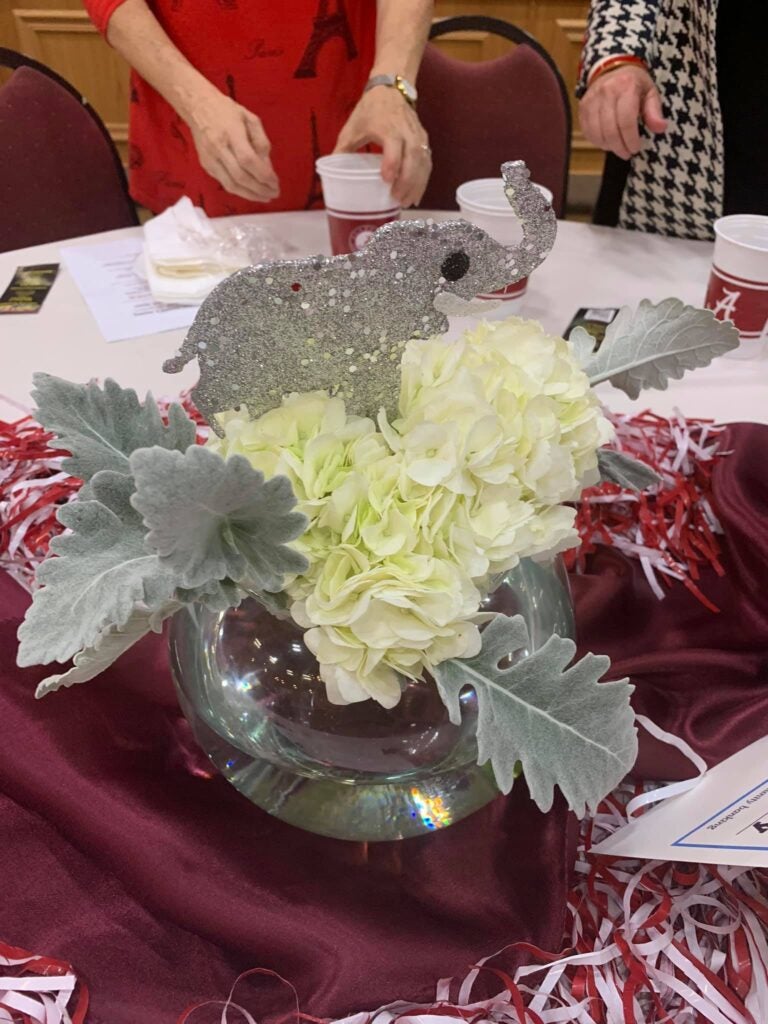 white flower arrangement