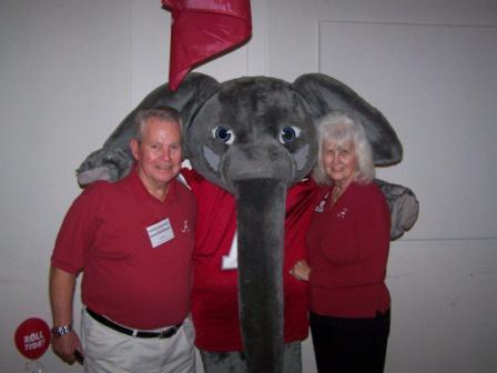 Two people with Big AL.