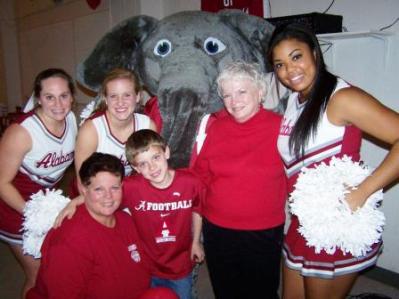 Group of people standing with Big AL.