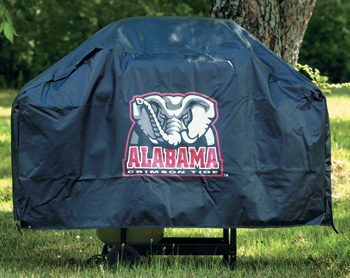 Item: A grill cover with the elephant Alabama Crimson Tide logo