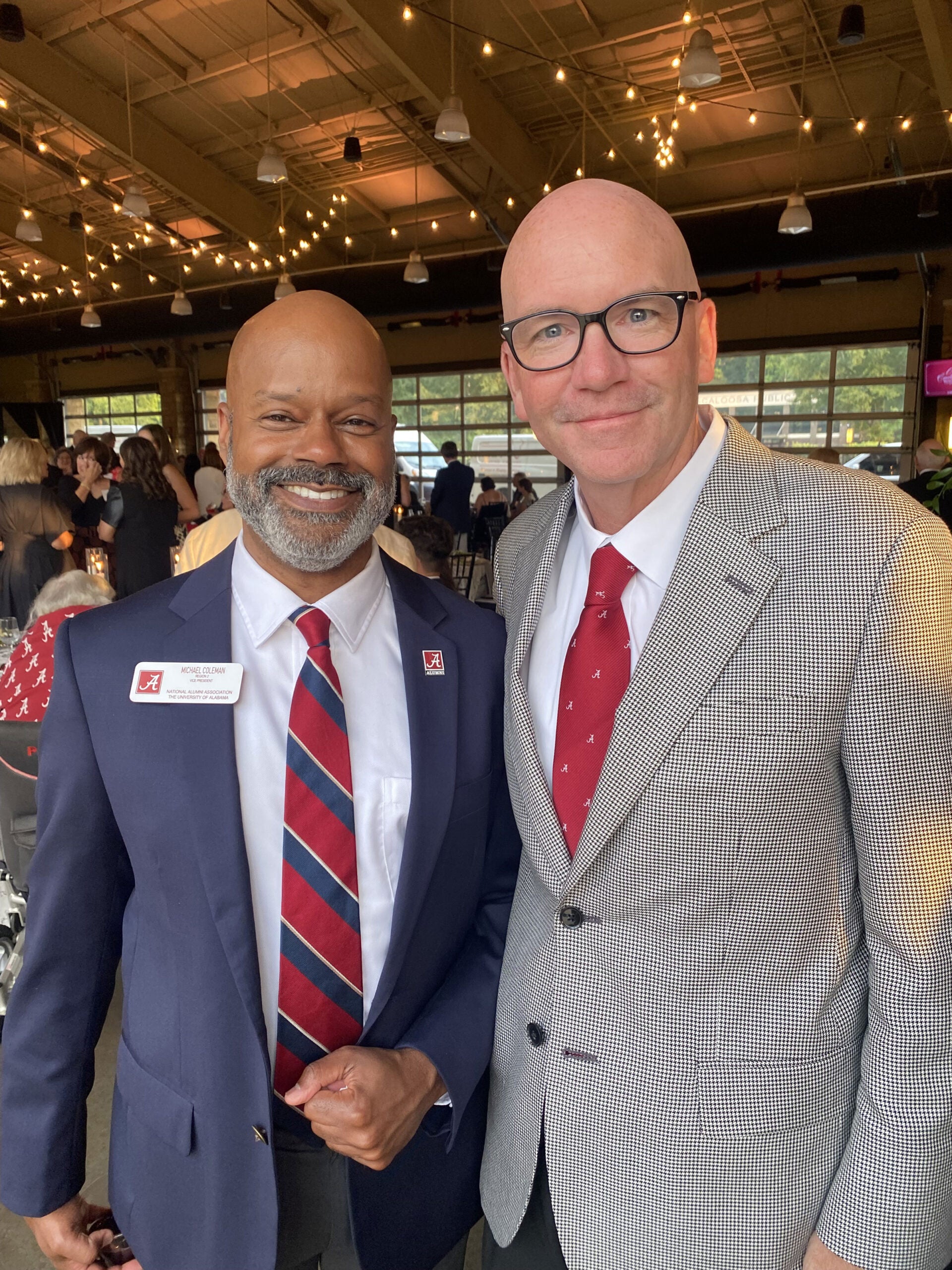 Michael Coleman and UA President Peter Mohler
