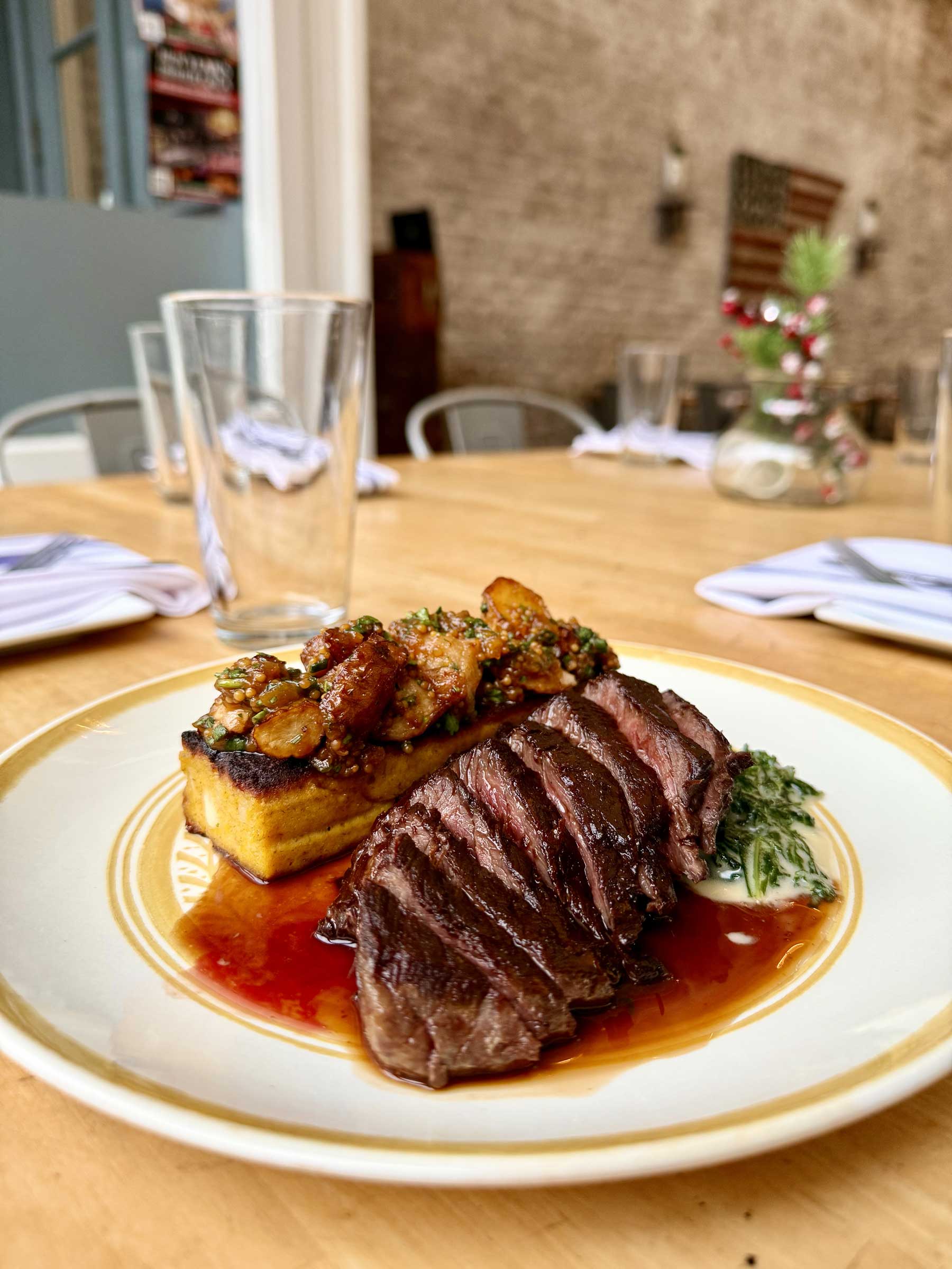 steak and scallops