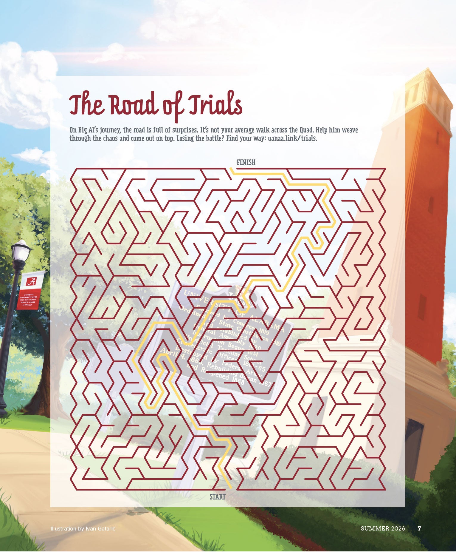 The Road of Trials puzzle solution